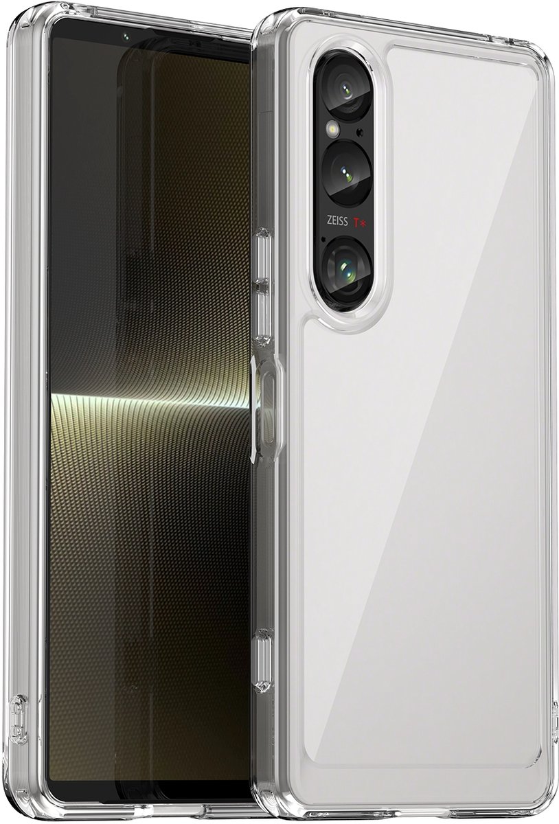 Hoesje geschikt voor Sony Xperia 1 VI - Phonesta Acrylic Hybrid Back Cover - Transparant