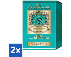 4711 - Echt Kölnisch Wasser - Original Eau De Cologne - Verfrissende Doekjes - Citroengeur - 10 Tissues - Voordeelverpakking - 2 stuks