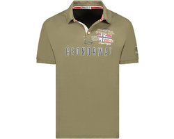 Geographical Norway Expedition Heren Polo Katoen Kason Kaki - XXL
