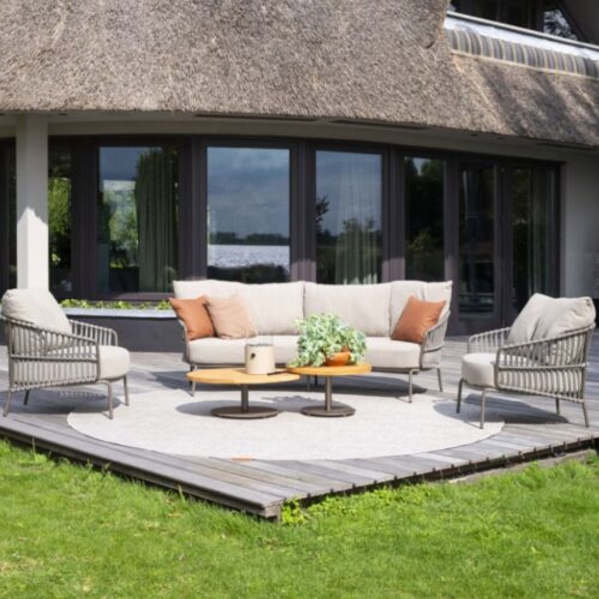 4 Seasons Outdoor Capalbio fauteuil lounge - marron