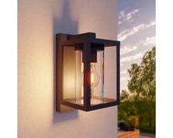 Ledvion - LED Wandlamp Incl. Sensor, Antraciet, 7.5W, 2100K, E27, IP44, Aluminium