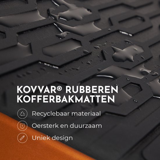 Tapis de coffre en caoutchouc pour Cupra Terramar 2024-présent - Version : Convient uniquement aux modèles avec plancher de chargement surélevé