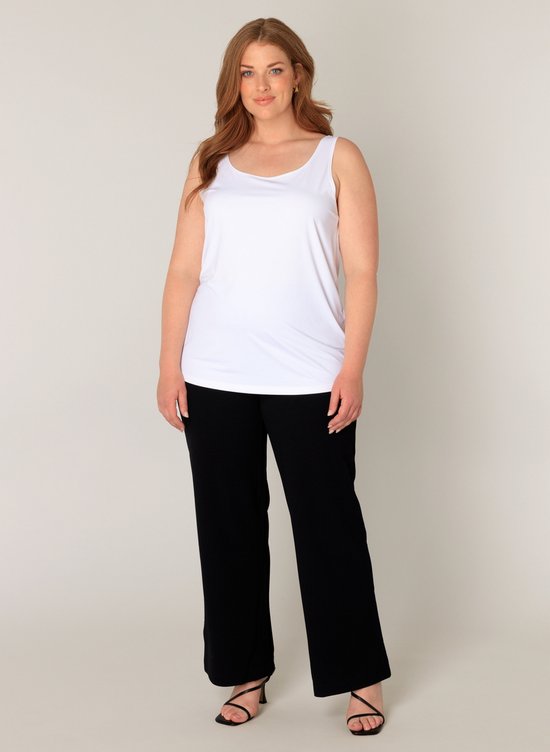 BASE LEVEL CURVY Yanne Tops - White - maat 0(46)