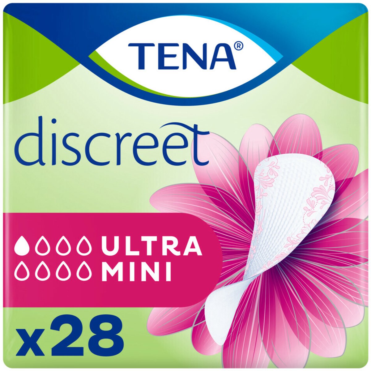 TENA Discreet Ultra Mini Ultra Mini - 6 x 28 stuks - Voordeelverpakking