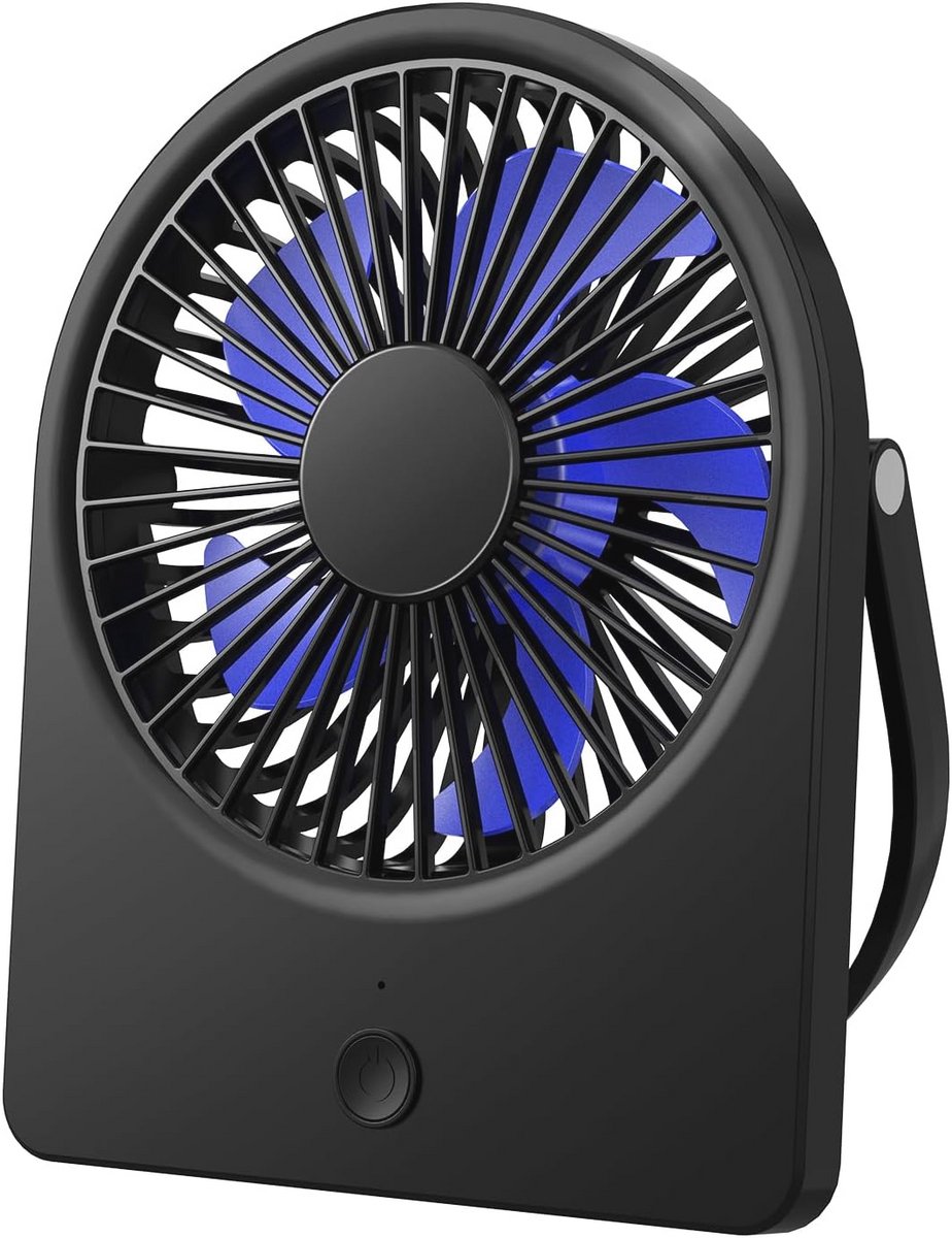 Draagbare Mini Tafelventilator - Stil, Verstelbaar & Krachtig voor Thuis en Kantoor