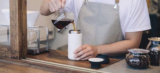 Geïsoleerde Reistumbler - Kaki Fles voor Koud en Warm Dranken — afbeelding 3