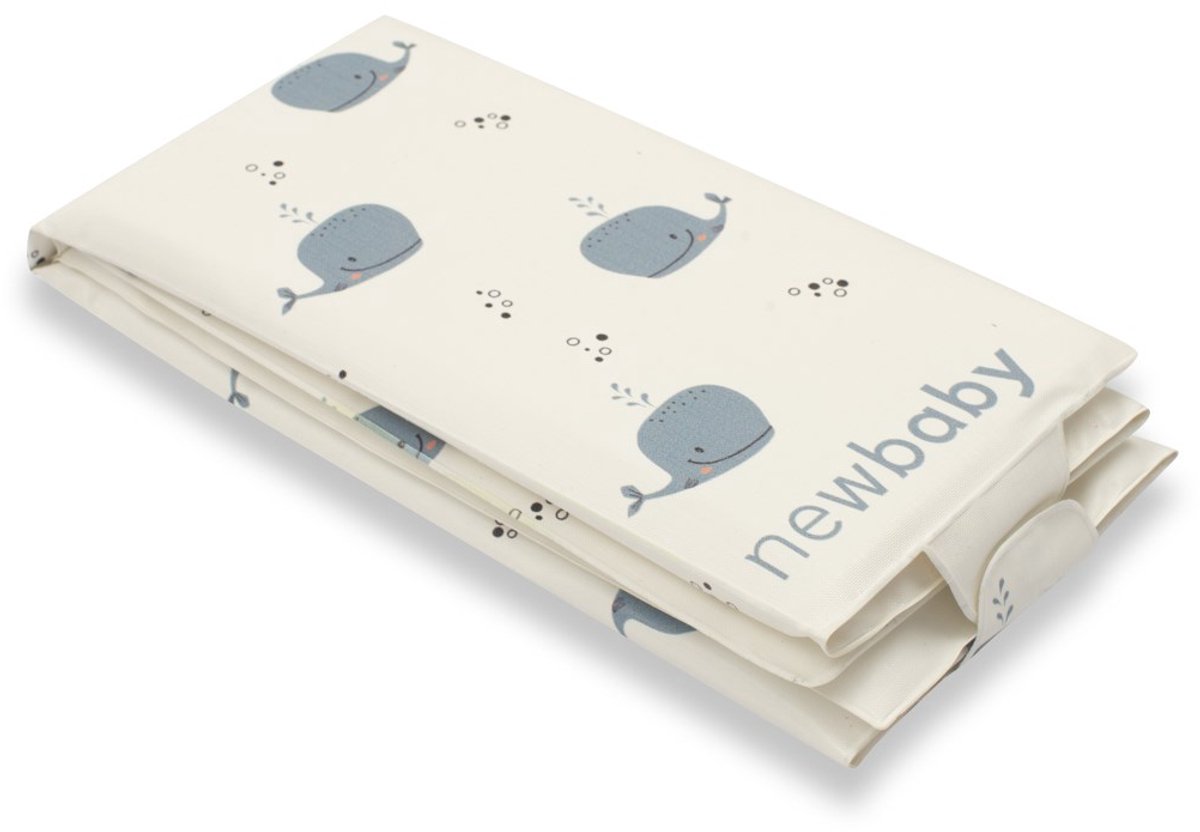 New Baby BASIC verschoonmatje 40x59 cm walvis - Reisluiermatje