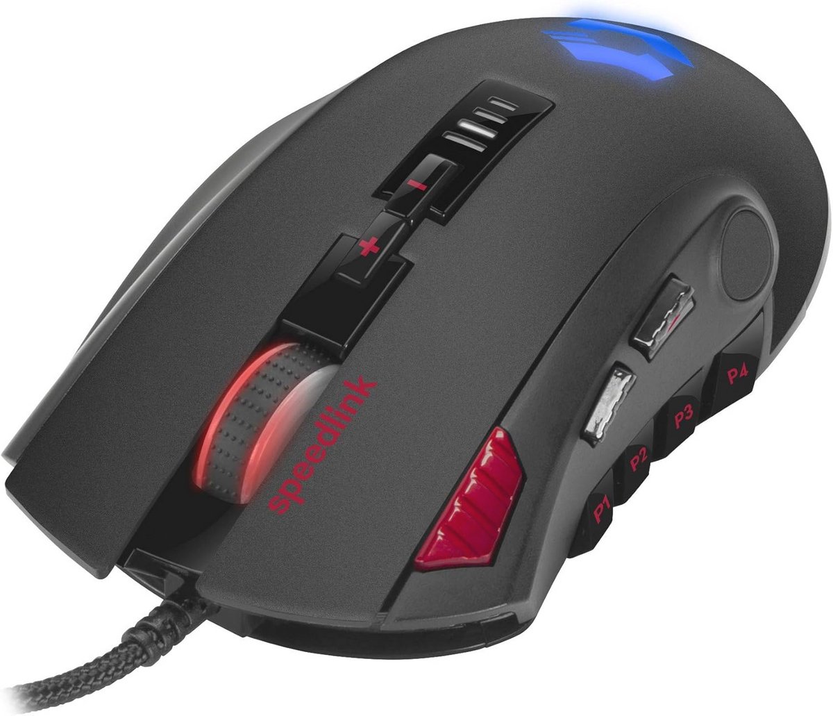 RGB-gamingmuis met programmeerbare knoppen en hoge DPI voor pc, notebook en laptop