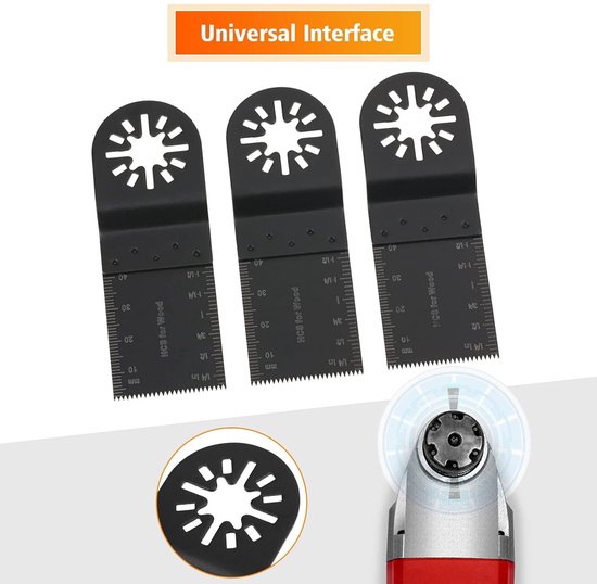20 Universele oscillerende zaagbladen 34 mm - Multigereedschap met ...