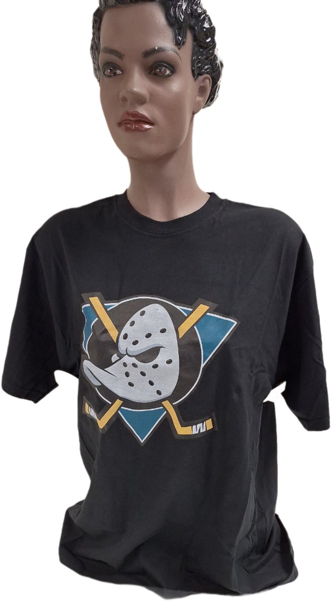 MIGHTY DUCKS - TSHIRT- BLACK -S