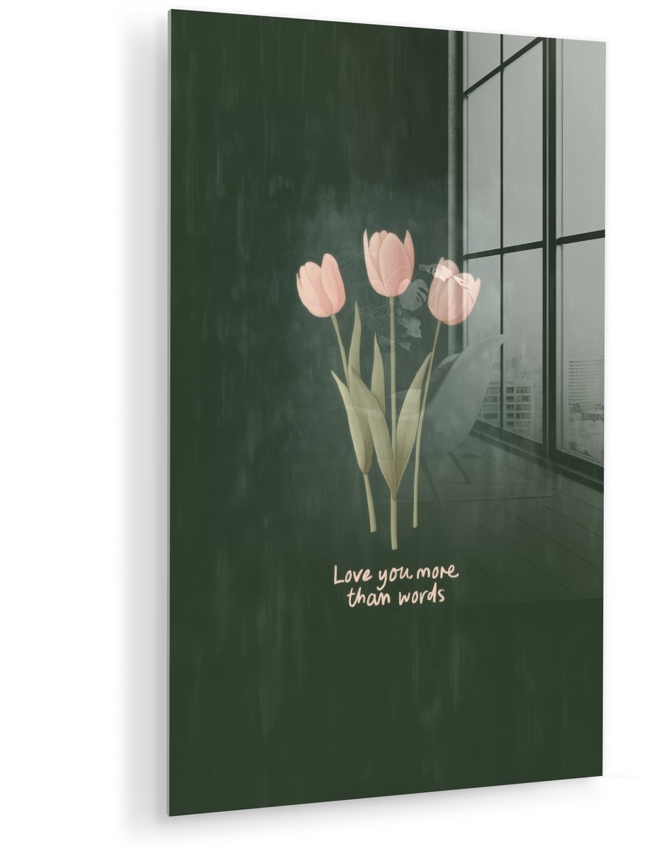 Tulpen - Roze - Tekst - Love