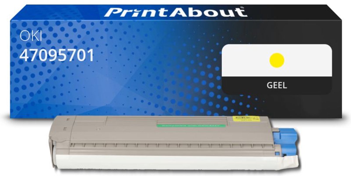 PrintAbout Huismerk OKI 47095701 Toner Geel