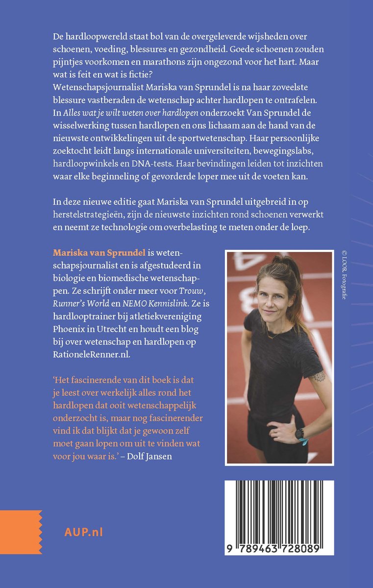 Alles wat je wilt weten over hardlopen - back cover