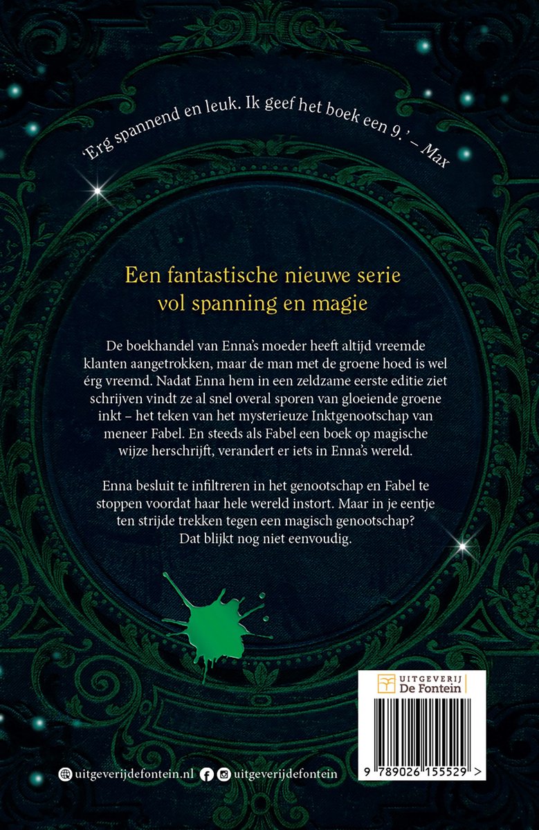 Inktgenootschap 1 - Enna tegen het Inktgenootschap - back cover