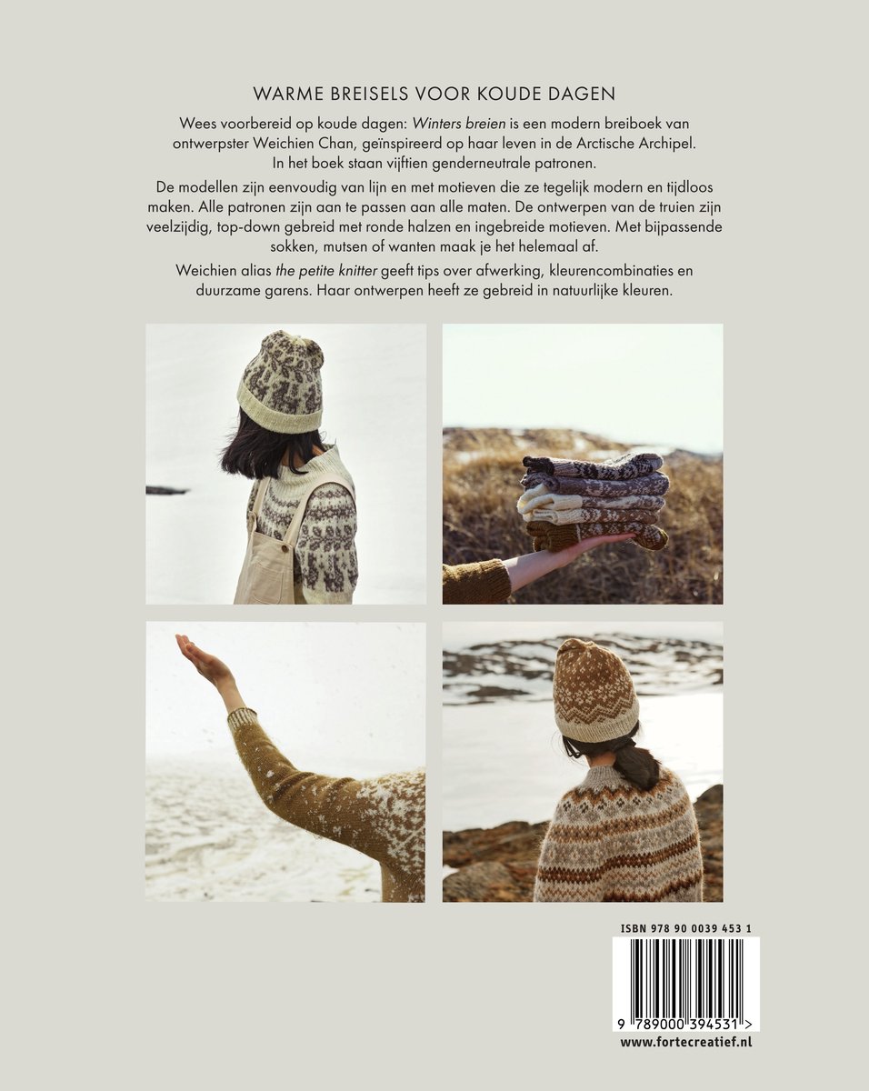 Winters breien - back cover