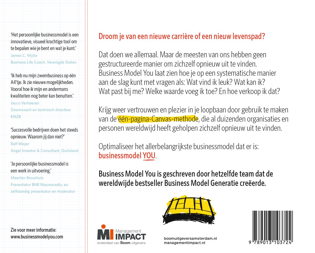 Business model you - back cover