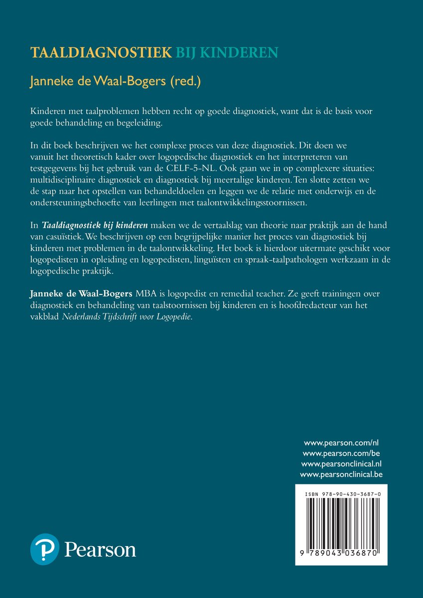 Taaldiagnostiek bij kinderen - back cover