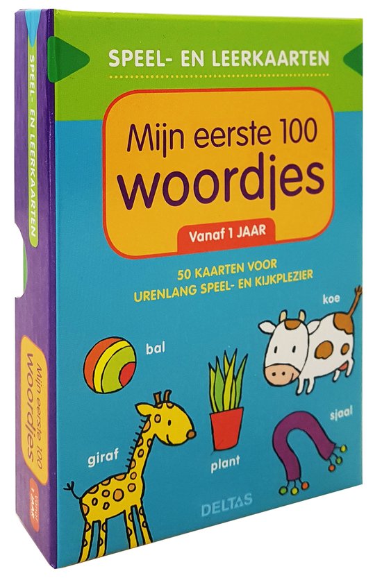 Speel- en leerkaarten 0 - Speel- en leerkaarten - Mijn eerste 100 woordjes vanaf 1 jaar
