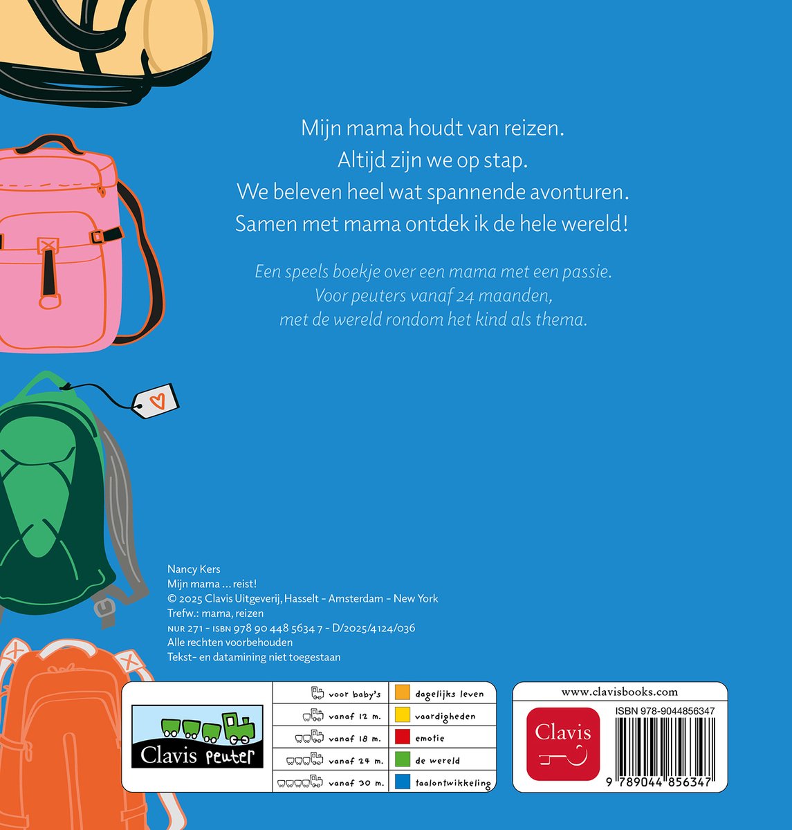 Mijn mama… - Mijn mama...reist! - back cover