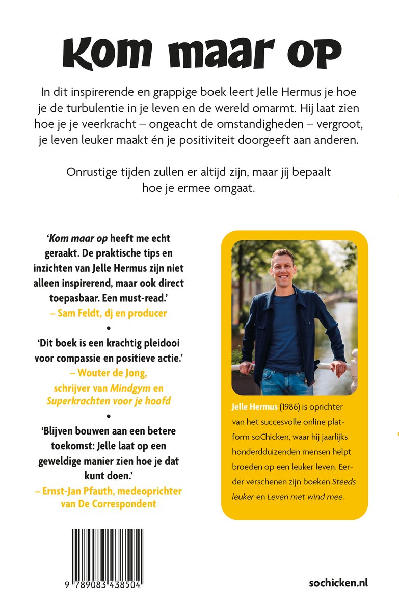 Kom maar op - back cover