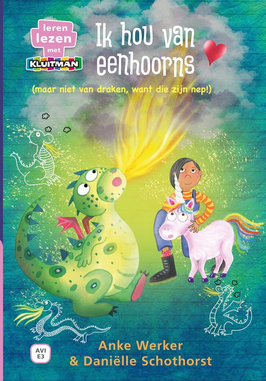 Leren lezen met Kluitman - Ik hou van eenhoorns (maar niet v ... - cover
