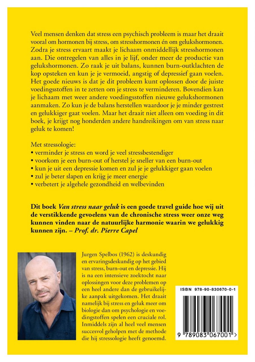 Van stress naar geluk (met stressologie) - back cover