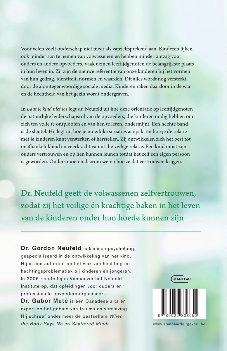 Laat je kind niet los - back cover