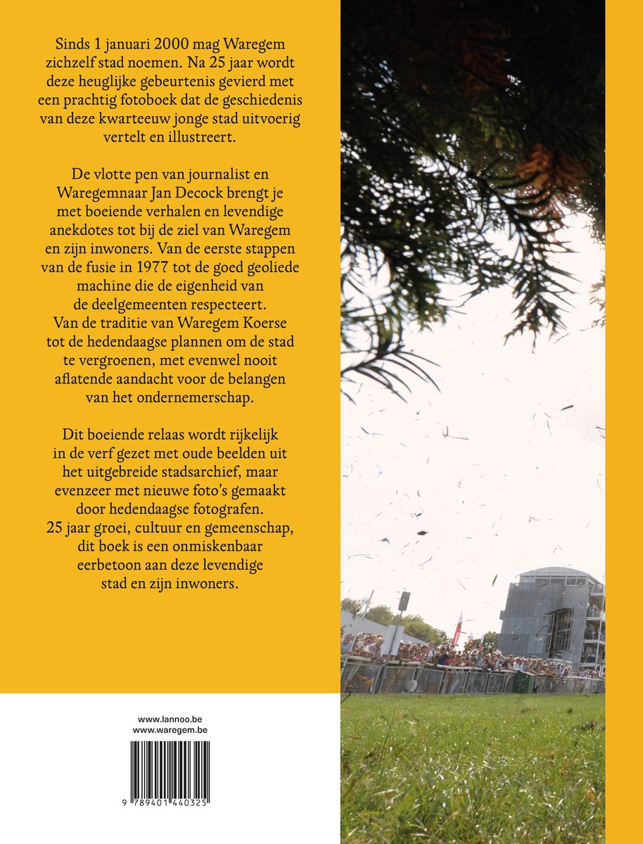 Waregem - 25 jaar stad in galop - back cover