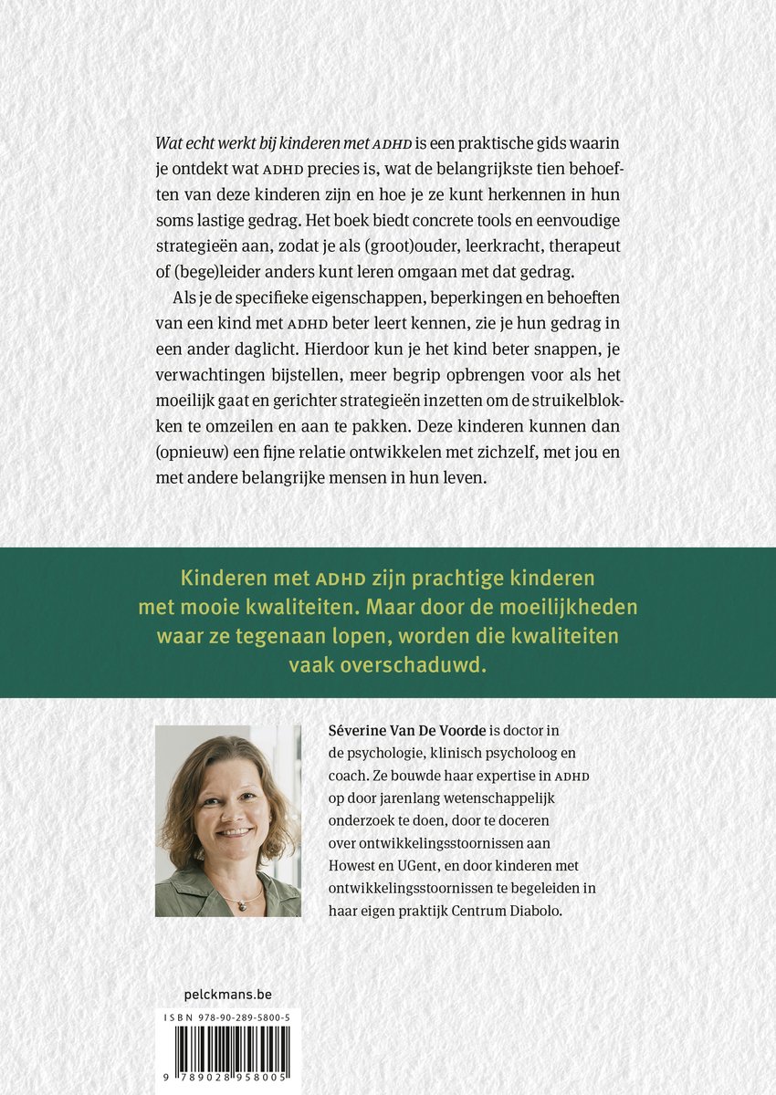 Wat echt werkt bij kinderen met ADHD? - back cover