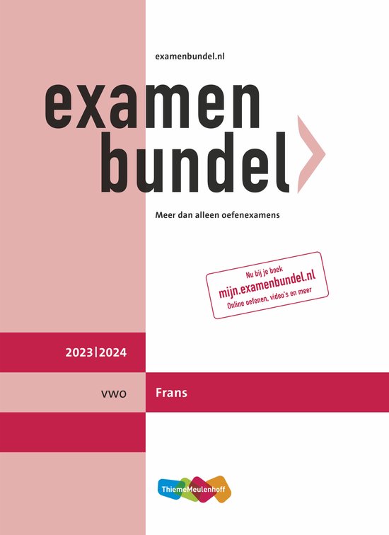 Examenbundel vwo Frans 2023/2024 - cover