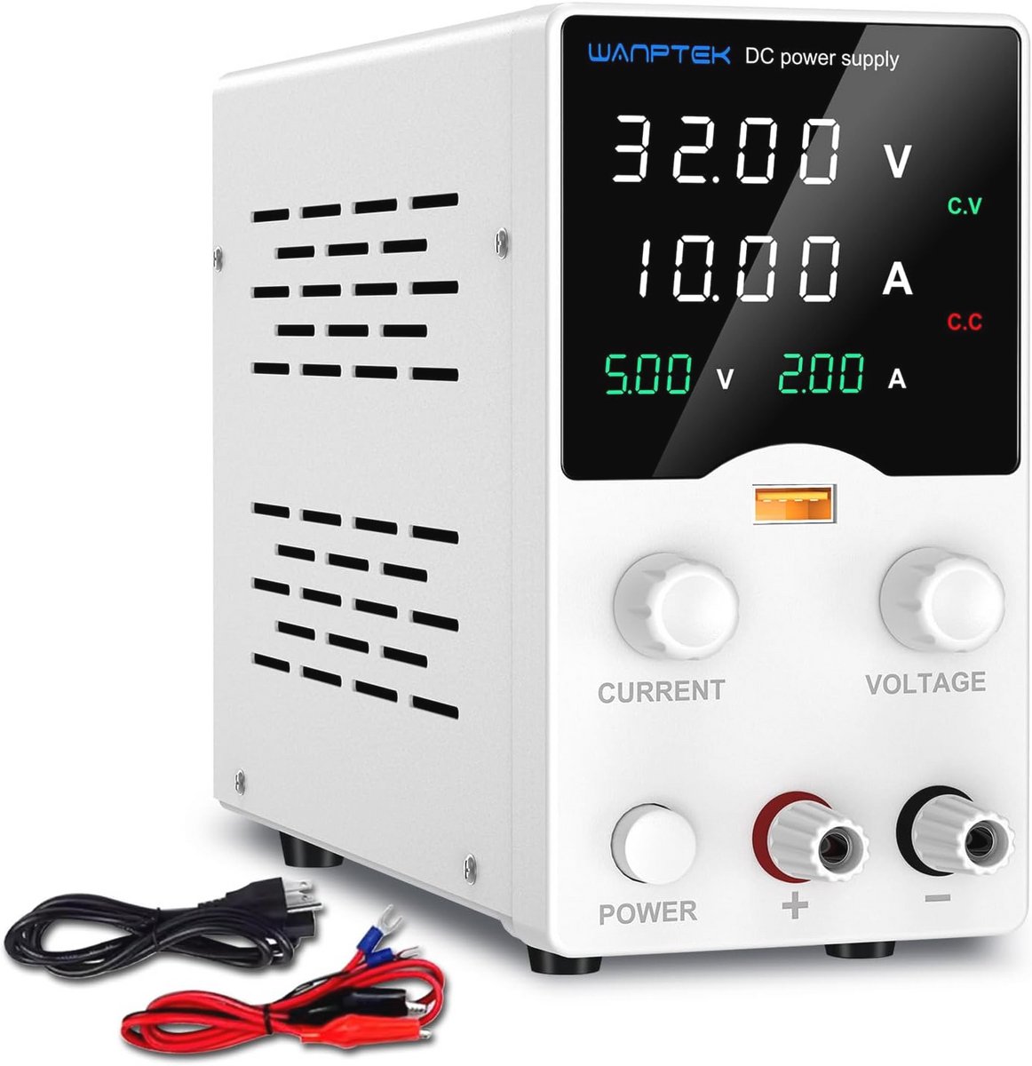 Variabele Laboratoriumvoeding 30V 10A met Encodercontroller en Snellader