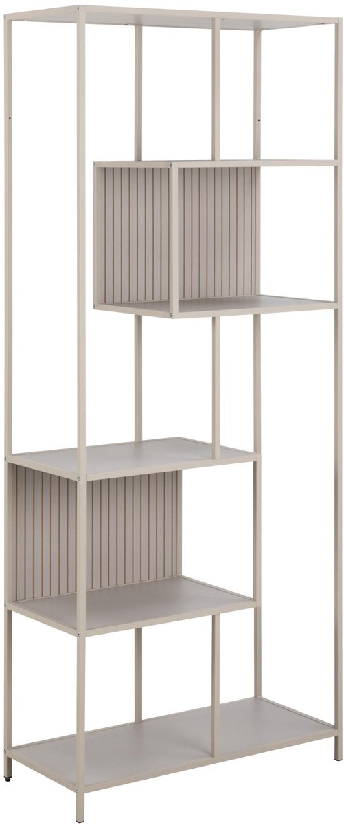Giga Living Boekenkast Varven - Grijs - 77x35x185cm