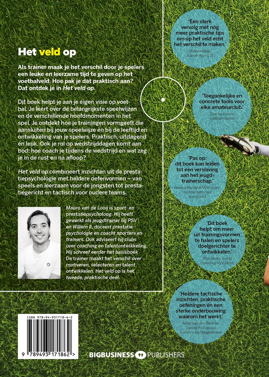 Het veld op - back cover