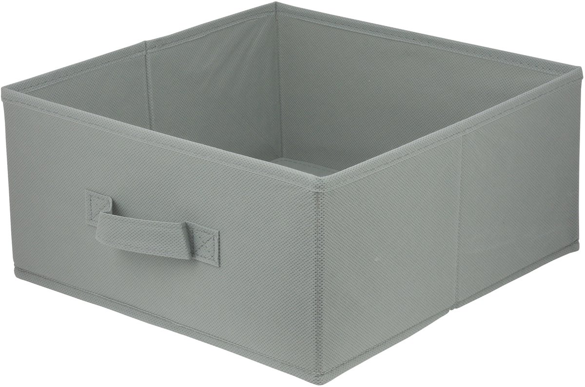 LAVITA® Opbergmand Textiel - 31x31x15 Lichtgrijs - 1 stuk - Opbergbox Kast Organizer Opbergdoos - Kastlade Verdeler Voor Kleding Ondergoed Badkamer Kledingkast - Vouwdoos Stoffen Doos Opbergdozen