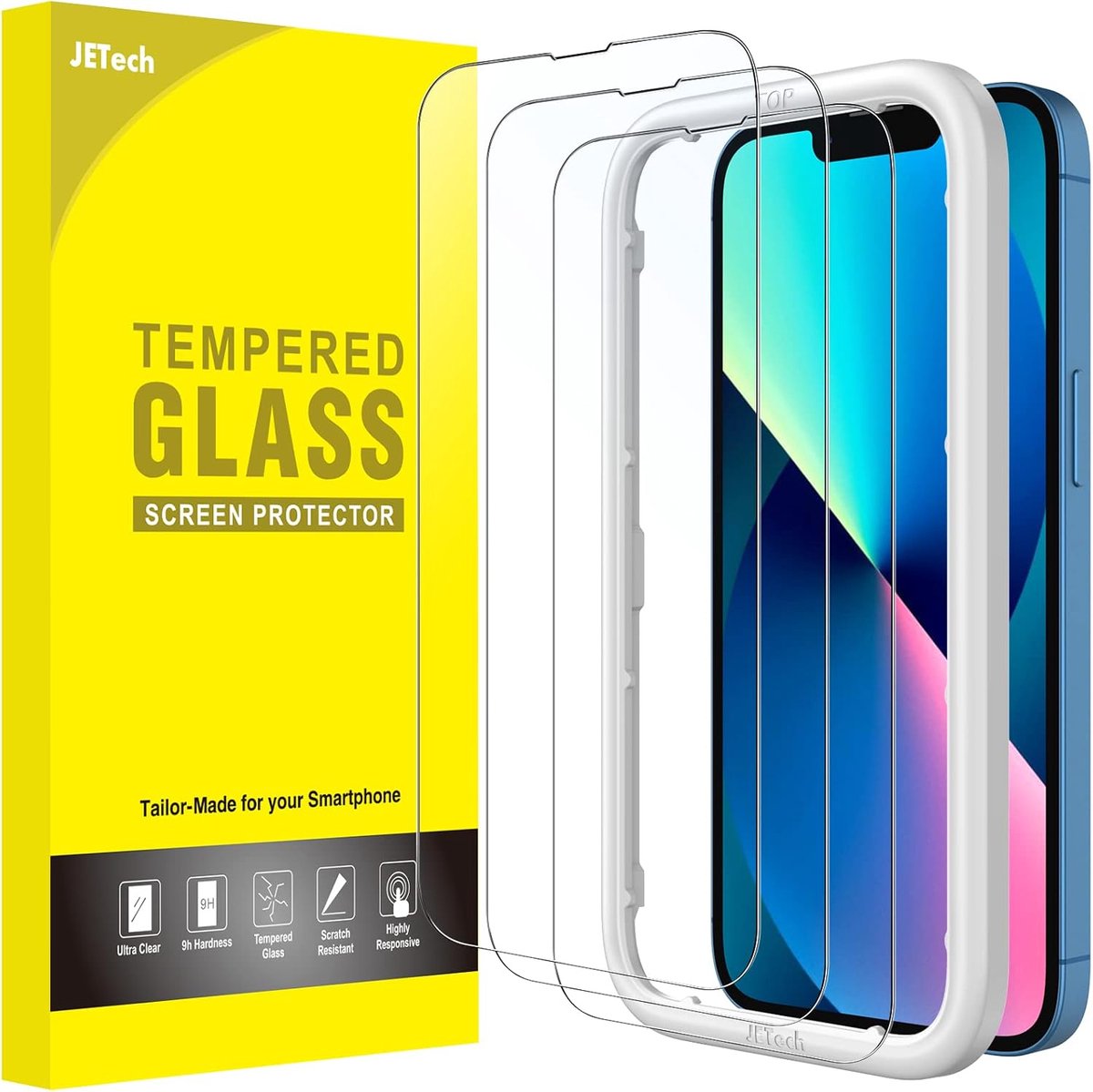 Zandarix Geschikt voor Apple iPhone 16e - Volledige Dekking - Gehard Glas - Schermbeschermer met Eenvoudige Installatietool - Doorzichtig - 3 Stuks