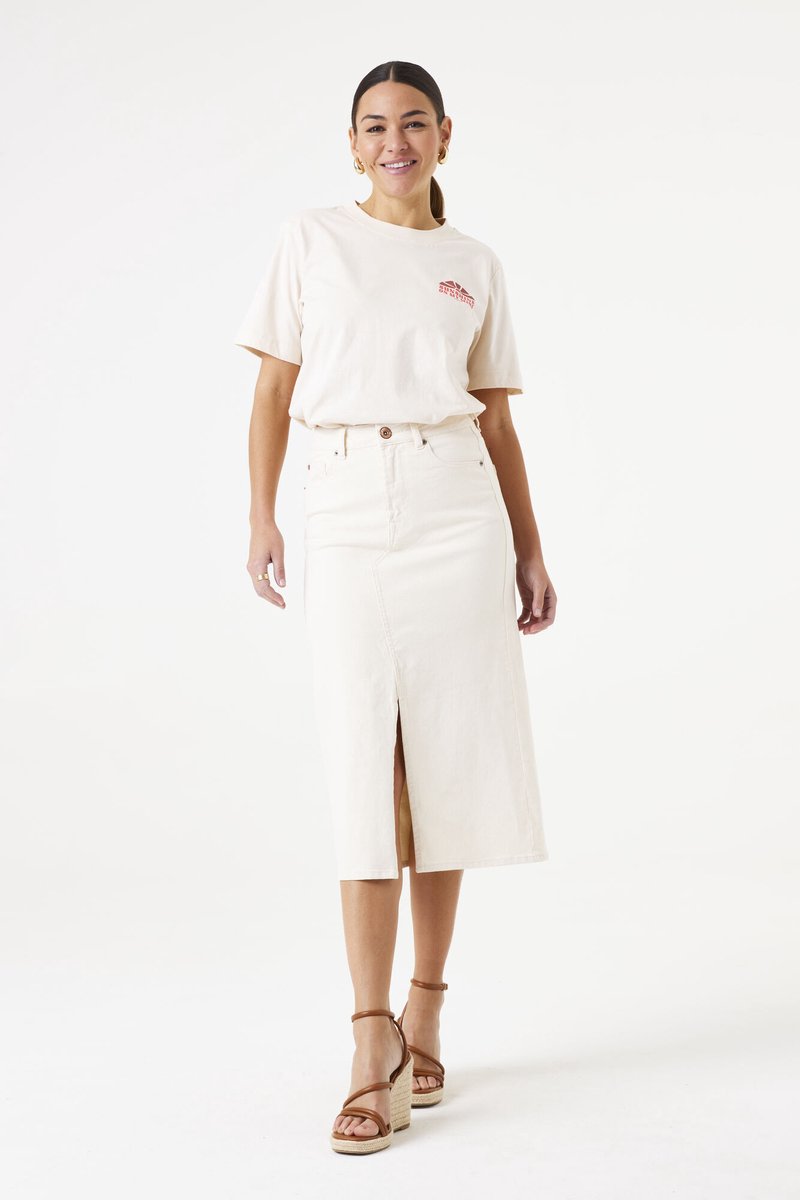 GARCIA Dames Effen Rok Wit