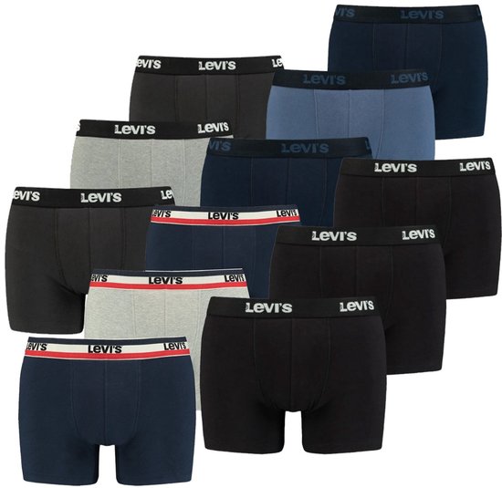 Levi’s Boxershorts – 12-pack Verrassingspakket – Levi’s heren ondergoed Mixed pakket – Maat L