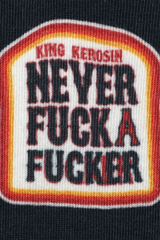 Chaussettes King Kerosin Never Fuck A Fucker Chaussettes Chaussettes EU 39-42