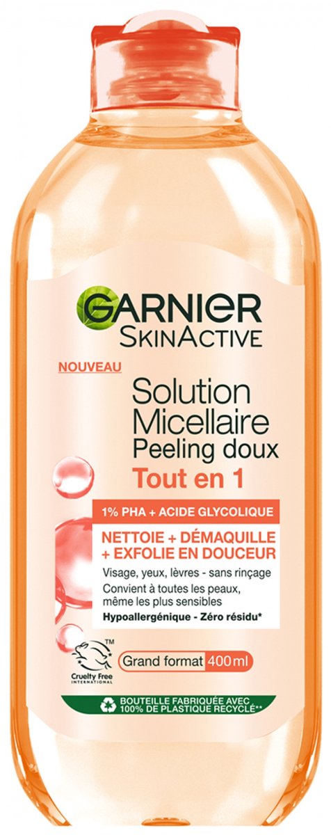 Garnier SkinActive Milde Peeling Micellaire Oplossing Alles in 1 400 ml