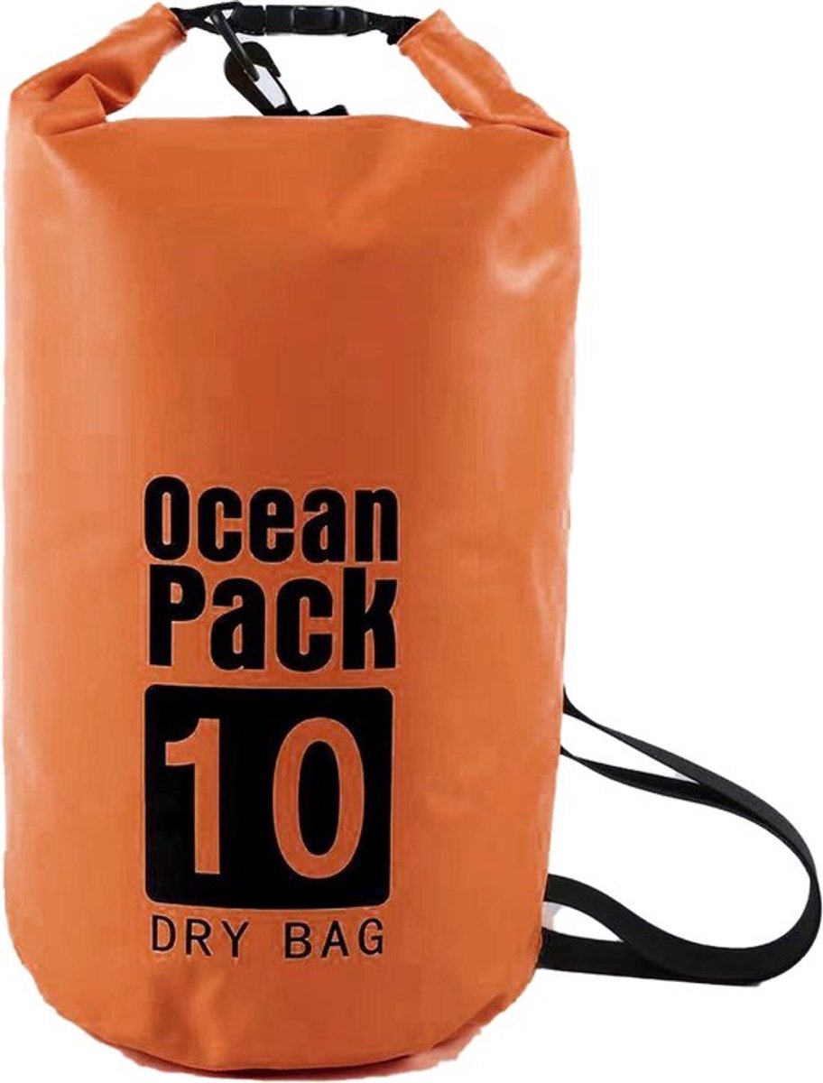 Waterdichte Tas - Dry bag - 10L - Oranje - Ocean Pack - Dry Sack - Survival Outdoor Rugzak - Drybags - Boottas - Zeiltas