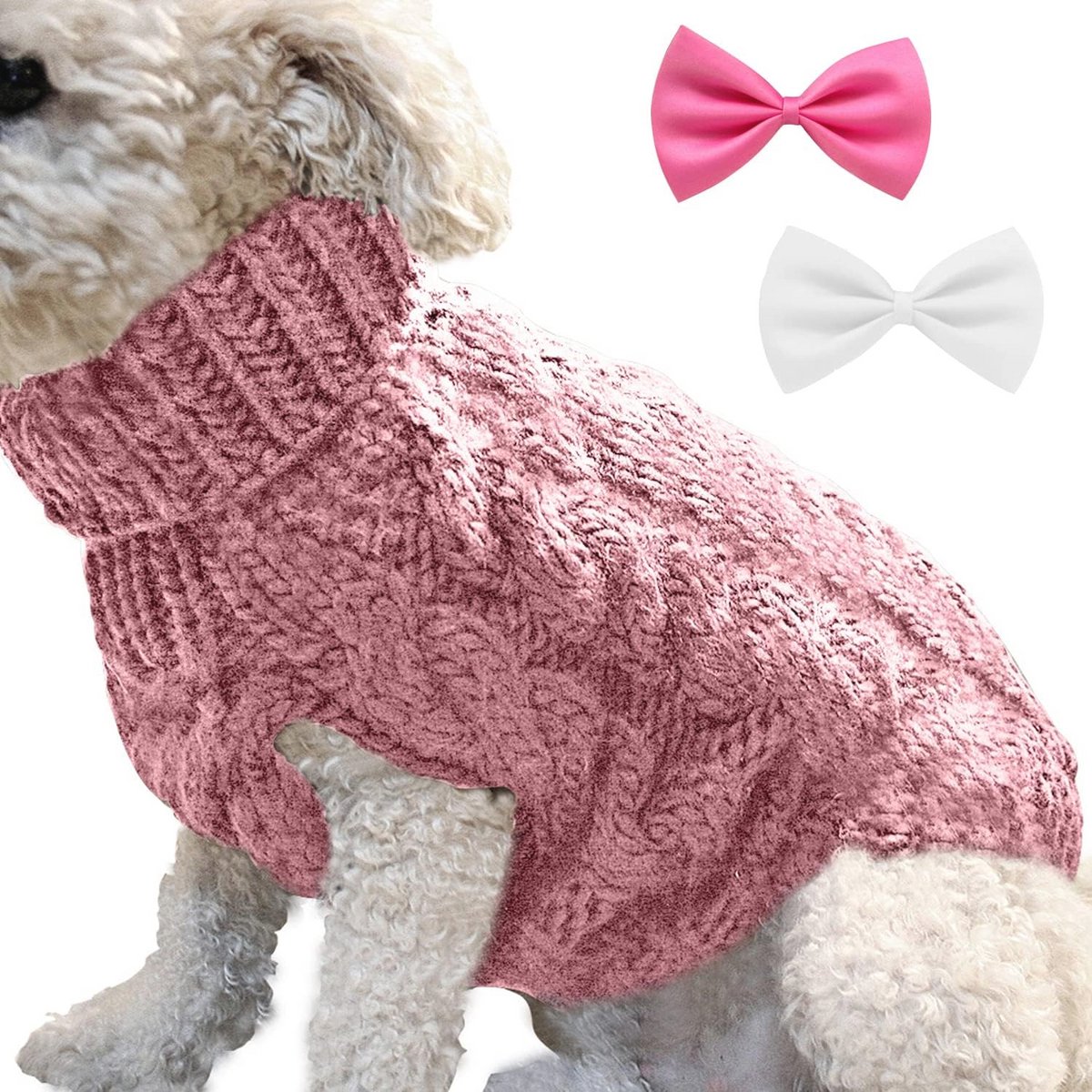 Warme gebreide trui voor honden - huisdierkleding, comfortabele hondenoutfit, ideale wintertrui