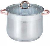 Bol.com Klausberg 7795 - soeppan met deksel - 13L - 28 cm - RVS - inductie - alle warmtebronnen aanbieding