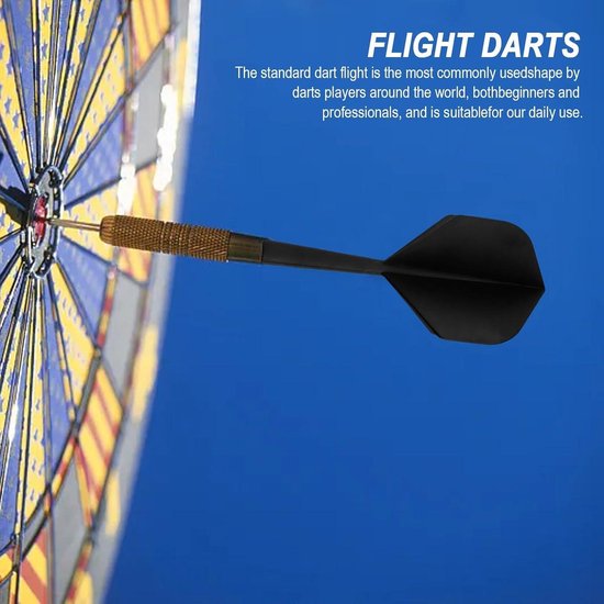TYXHXTF 18 Stück Dart Flights mit Schäfte, für Dartpfeile mit 2BA Gewinde, Dartschäfte und Dartflights aus Einem, Softdarts Darts Zubehör, Schwarz, Rot, Blau, Weiß, Grün, Lila