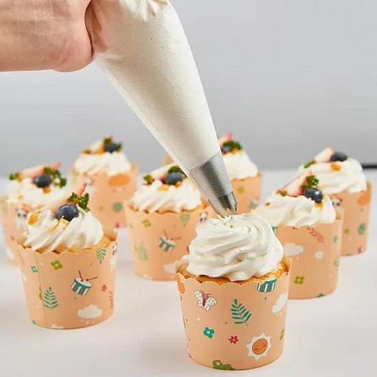 10 Stuks Roestvrijstalen Spuitmonden Set voor Taarten Cupcakes en