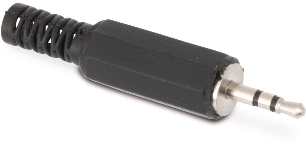 S-IMPULS jackplug, 2,5 mm, stereo, kunststof