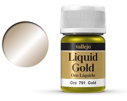 Vallejo Hobbyverf - 70791 Liquid Gold Verf potje - 35 ml