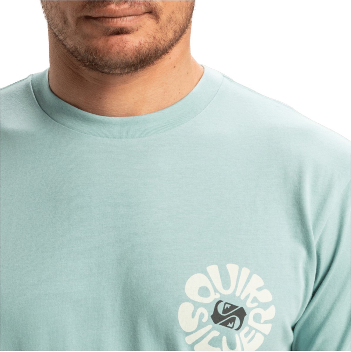 2025 Quiksilver Heren Evo Roads End Tee - Aquifer
