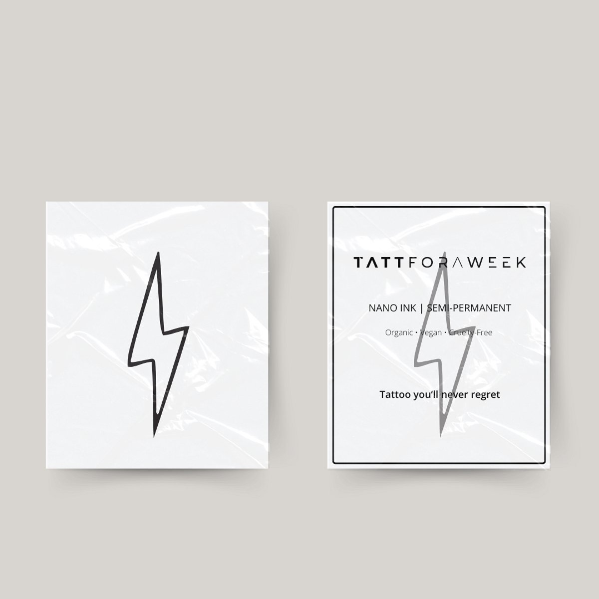 Tijdelijke tattoo bliksemschicht | Neptattoo volwassenen | Tijdelijke tattoo voor volwassenen | Temporary tattoo | Plaktattoos voor volwassenen | Neptattoos | Probeer zorgeloos een tattoo | tattforaweek