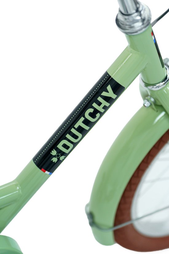 Nogan Dutchy Kinderfiets 18 Inch - Met Zijwieltjes - Verstelbaar Stuur & Zadel - Terugtraprem & V-Brake - Groen van Nogan — afbeelding 5