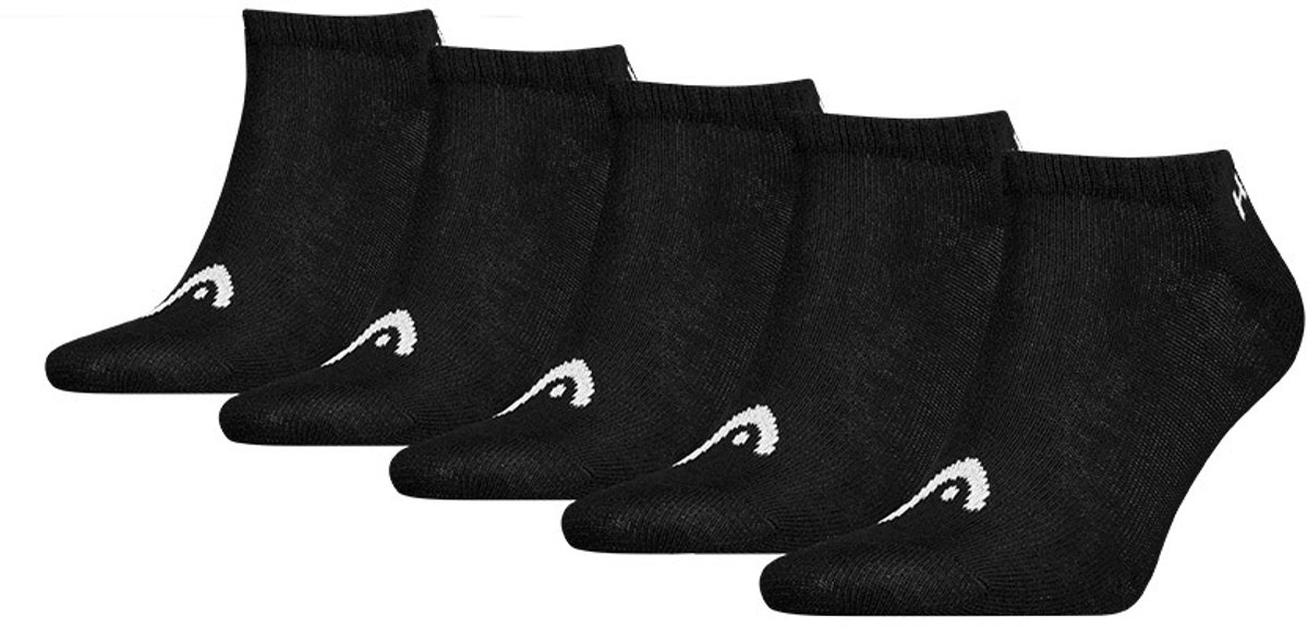 HEAD unisex 5P sneakersokken elements Zwart